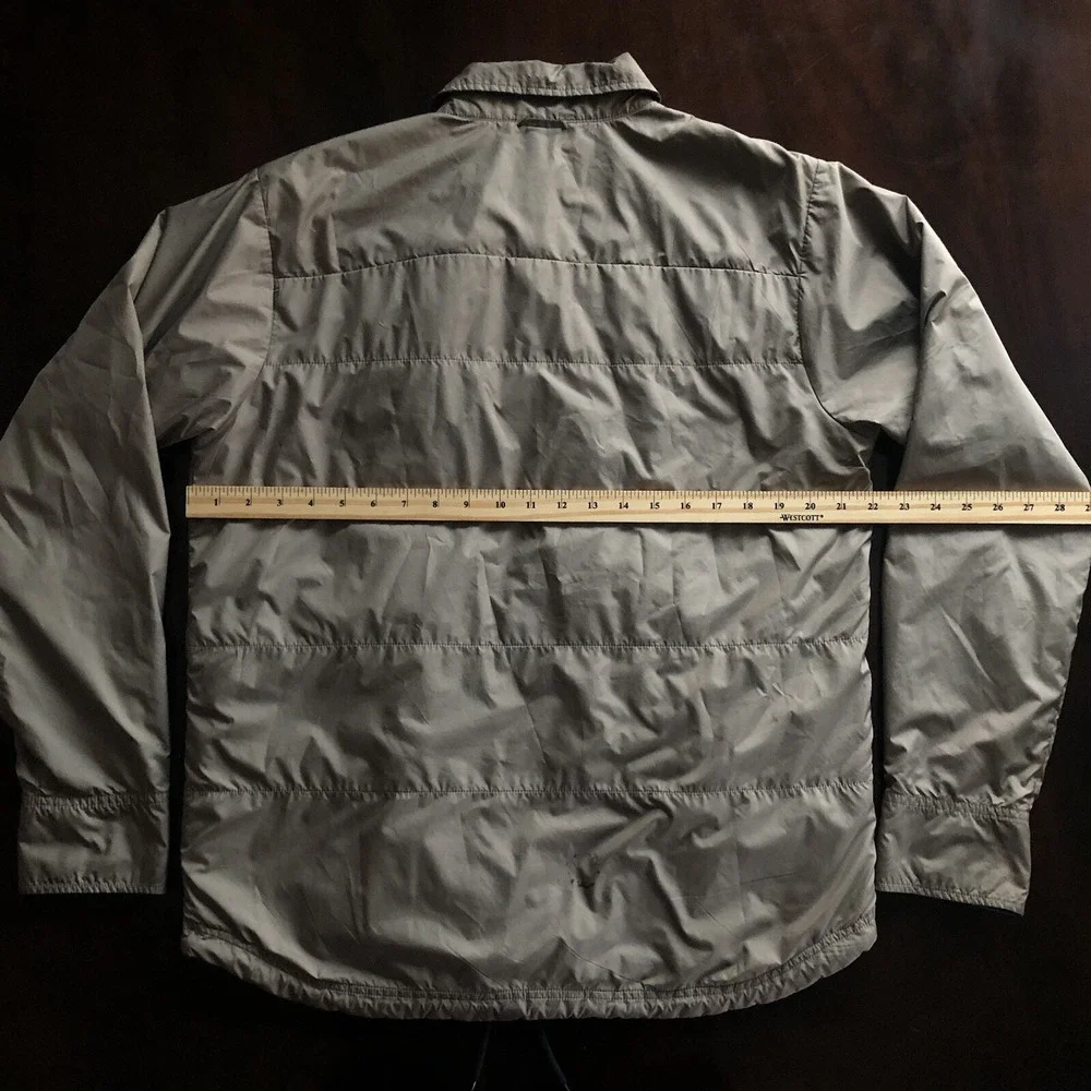 The North Face Khaki Long Sleeve Reversible‎ Plaid Pattern Jacket Mens Size M